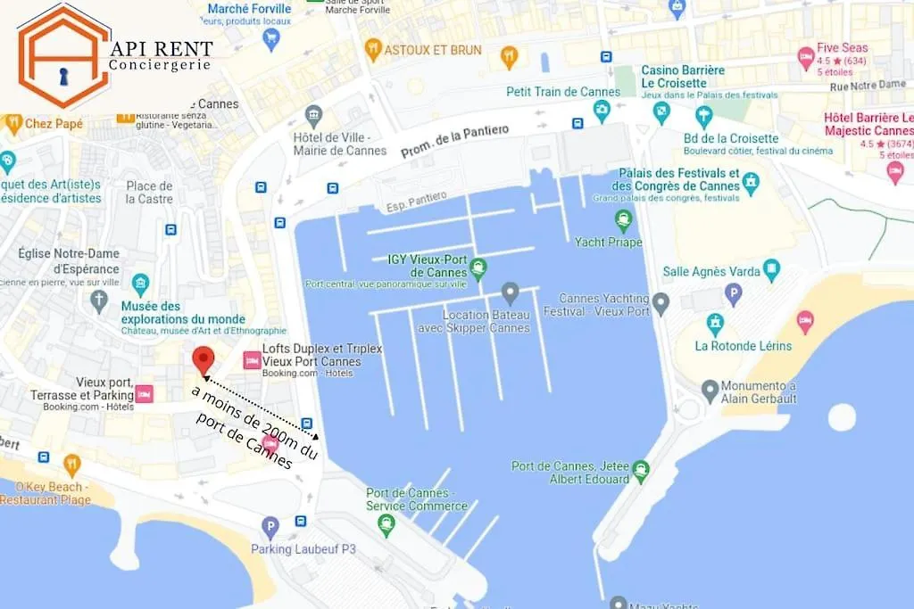 Le Clemenceau By Apirent #Cosy #200M Des Plages #Wifi Cannes 0*,  France