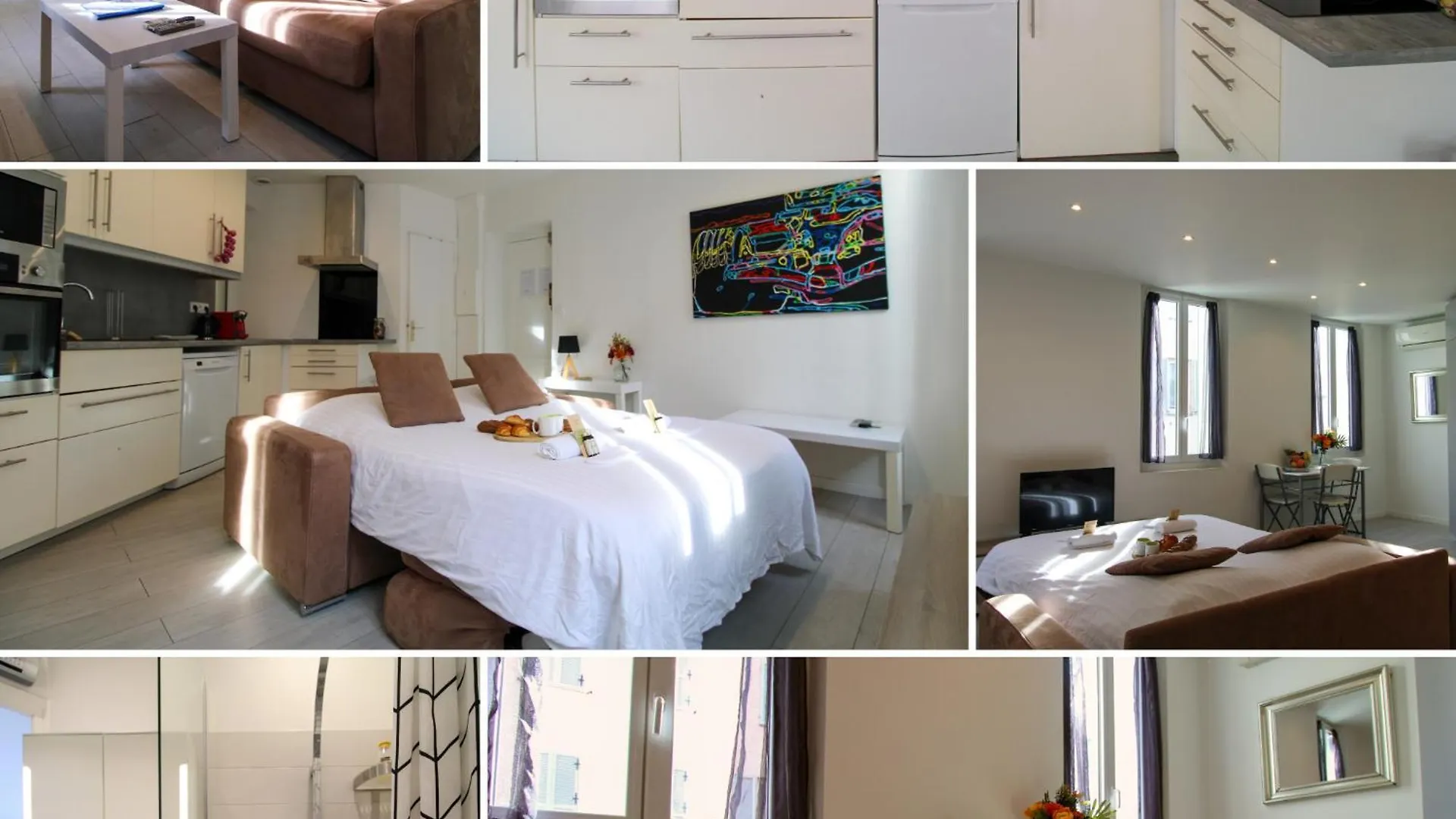 Le Clemenceau By Apirent #Cosy #200M Des Plages #Wifi Cannes Apartment
